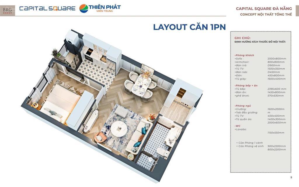 Tòa capital square giá thanh toán chỉ 2tỷ sở hữu ngay căn hộ trung tâm đà nẵng  view sông pháo hoa