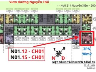 Chính chủ tôi ban căn góc đông nam 3pn tầng trung no1.15  ch01  214 nguyễn xiển