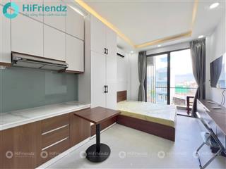 Siêu phẩm studio full nội thất cao cấp ban công lớn sát cầu nguyễn văn cừ
