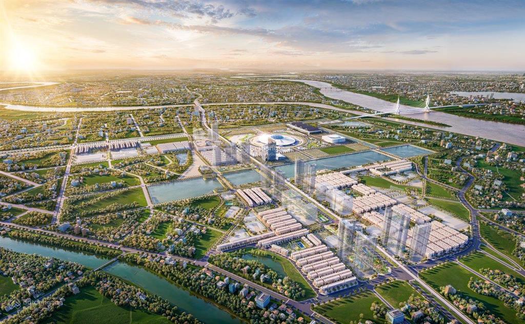 Bán biệt thự song lập thiên nga 136m² hướng tây nam, view công viên, bể bơi vinhomes global gate