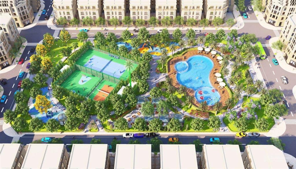 Bán biệt thự song lập thiên nga 136m² hướng tây nam, view công viên, bể bơi vinhomes global gate