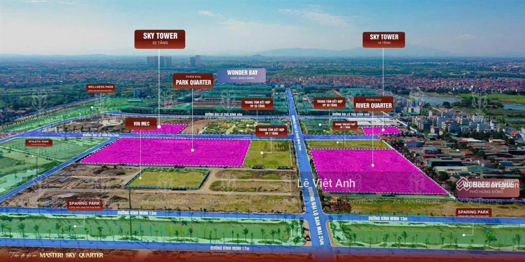 Bán biệt thự song lập view sông bình minh  vinhomes đan phượng, 228m², giá 54 tỷ