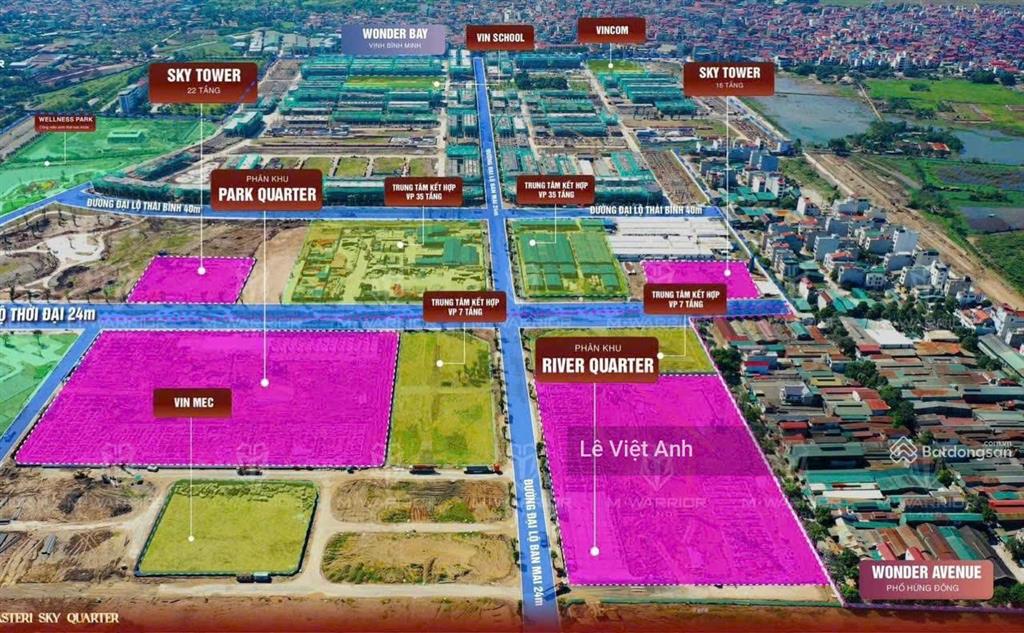 Bán biệt thự song lập view sông bình minh  vinhomes đan phượng, 228m², giá 54 tỷ
