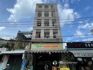 Toà chdv có dòng tiền 5.5%/năm. mặt tiền quang trung, gò vấp. 105m2 (7.2 x 17), hầm 6 tầng 14 phòng
