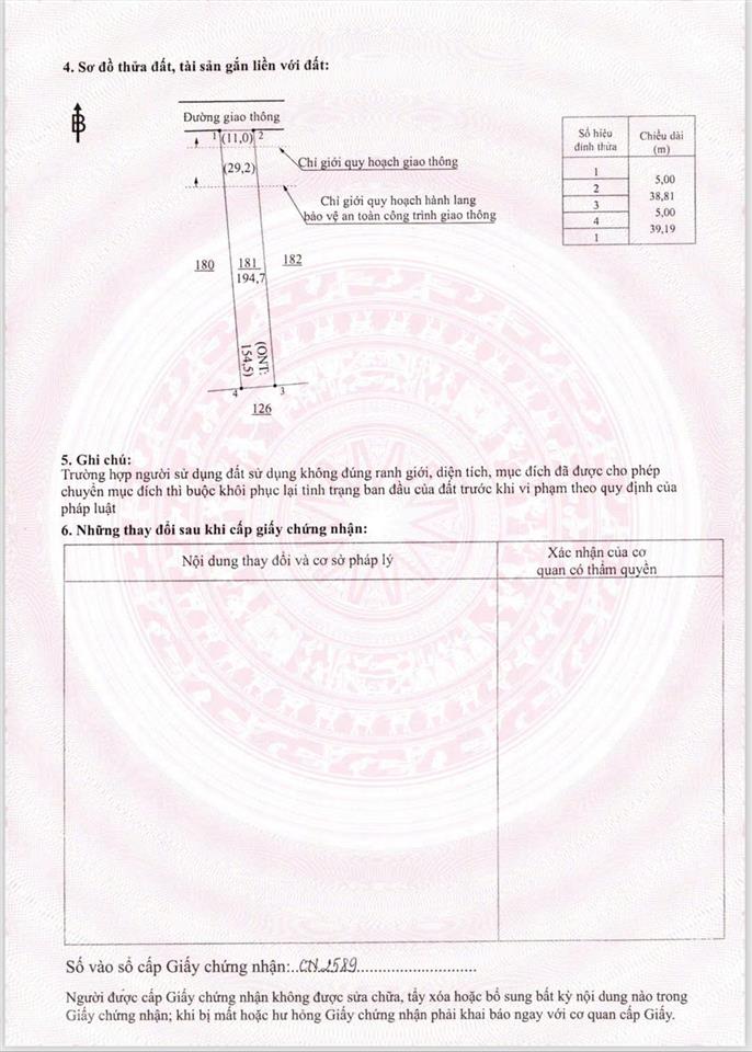 Bán gấp! 200m2 đất thổ cư ngay kcn xuân lộc cách ql1a 150m