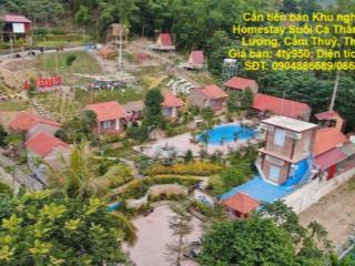 Cần tiền bán Khu nghỉ dưỡng Homestay Suối Cá Thần - Xã Cẩm Lương, Cẩm Thuỷ, Thanh Hoá