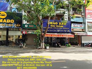 NHÀ ĐẸP – GIÁ TỐT  - CẦN BÁN NHANH 3 CĂN NHÀ  61,63,65 Hoàng Diệu, p Thắng Lợi, BMT, Đắk