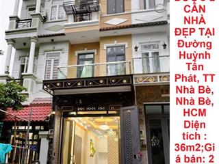 BÁN NHÀ – MUA 1 TẶNG 1, MUA 1 ĐƯỢC 2  CĂN NHÀ ĐẸP TẠI  Đường Huỳnh Tấn Phát, TT Nhà Bè,