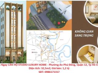 Sở Hữu Ngay CĂN HỘ STUDIO LUXURY HOME - Phường An Phú Đông, Quận 12, Tp Hồ Chí Minh