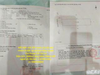 ĐẤT ĐẸP- GIÁ TỐT chính chủ cần bán nhanh lô đất  tại huyện Chư Prong tỉnh Gia Lai