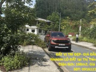 ĐẤT VỊ TRÍ ĐẸP- GIÁ ĐẦU TƯ CẦN BÁN NHANH LÔ ĐẤT tại Thị Trấn Yên Lập, Phú Thọ