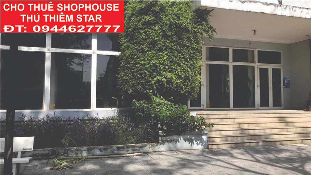 CHÍNH CHỦ CHO THUÊ SHOPHOUSE THỦ THIÊM STAR - 3 MẶT TIỀN- Thủ Đức, Hồ Chí Minh