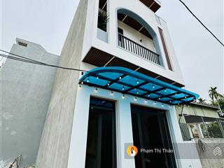Nhà lô góc 3 tầng độc lập, phong cách hiện đại tại trang quan, an đồng full nội thất