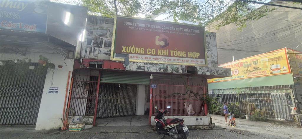 Bán nhà 2 mặt tiền lê thị riêng, p.thới an, quận 12, gác lửng. vị trí đẹp, dt 120m2, giá 14 tỷ