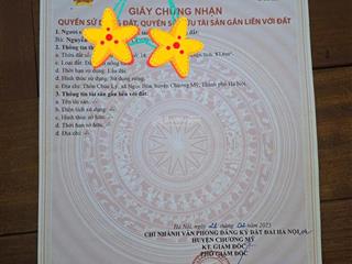 Chính chủ cần bán gấp lô đất trung tâm thị trấn chúc sơn, phường chương mỹ, hà nội