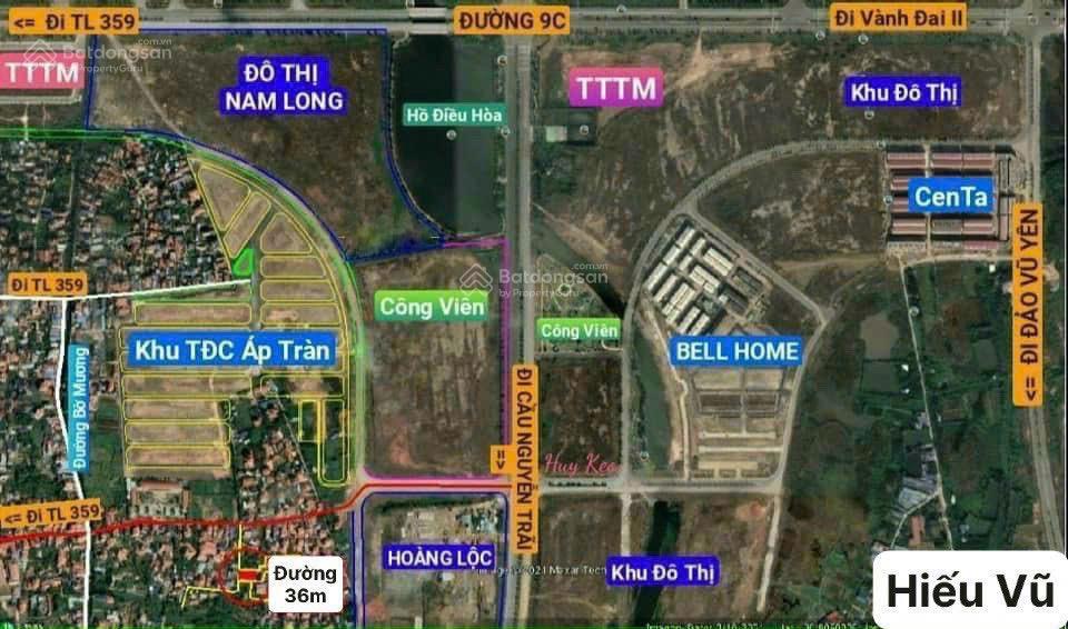 Bán đất nền tđc đầy đủ các diện tích, tầm giá khu vực bắc sông cấm, gần trung tâm hành chính mới