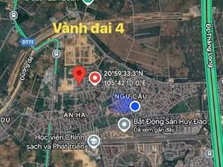 Chính chủ bán đất thổ cư 100m2 tại thôn an hạ, xã an khánh, chỉ 70tr/m2