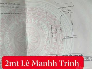 Chào bán lô góc 2 mặt tiền đường lê mạnh trinh và phước trường 8