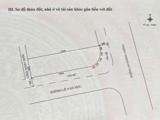 Bán lô góc an dương vương và lê văn hưu, vị trí mặt tiền, gần sông, khu du lịch