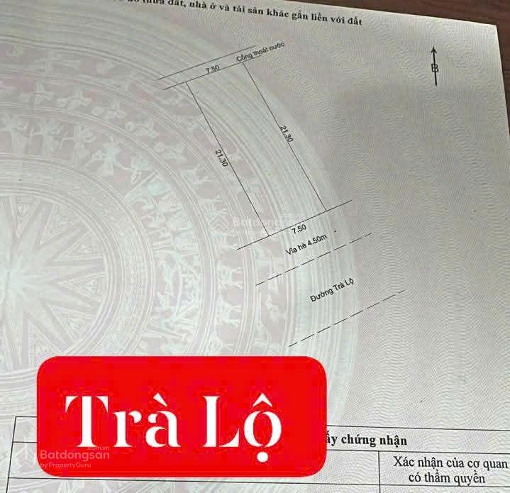 Bán lô đất mặt tiền đường trà lộ, vị trí gần bãi tắm tân trà