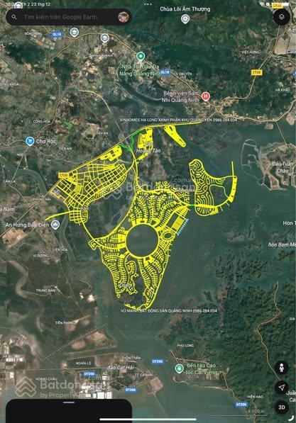 Bán đất biệt thự đảo hoa nối liền dự án vinhomes hạ long xanh. vị trí siêu vip