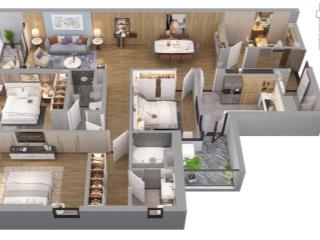 Chính chủ thiện chí bán căn 150m2 đã có sổ, bàn giao cơ bản tại the diamond residence 25 lvl