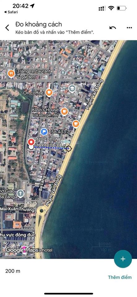 Bán mảnh đất gần biển nha trang phù hợp xây ở và kinh doanh mặt tiền lê văn huân đi bộ tắm biển