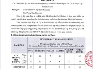 [cđt] cho thuê khối đế thương mại sunshine green iconic