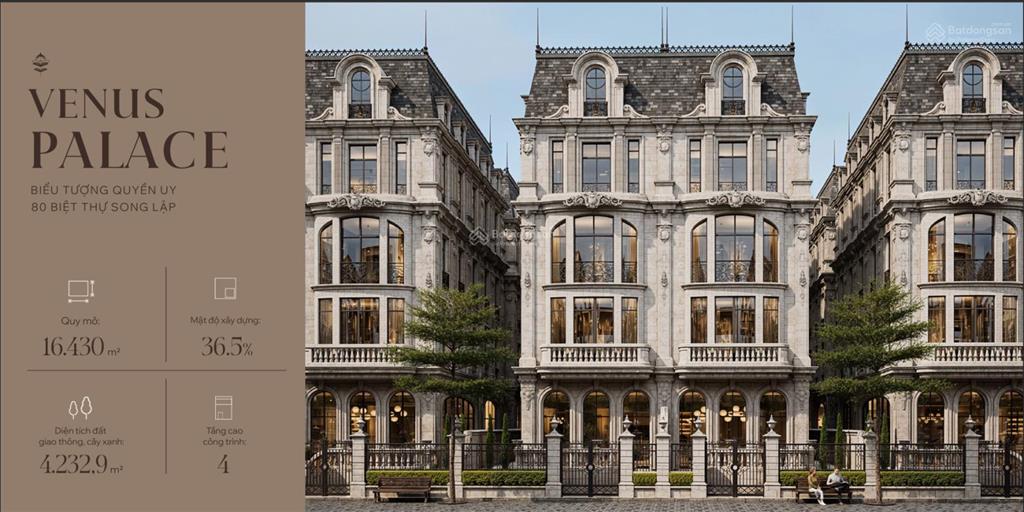 Bán biệt thự song lập giá chỉ 52 tỷ 800tr thanh toán sớm, miễn phí dịch vụ chuẩn 5* trong 3 năm