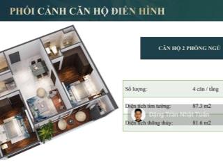 Chị gái em nhờ bán căn hộ 2 ngủ 80m2, ban công đông bắc, nhà đẹp