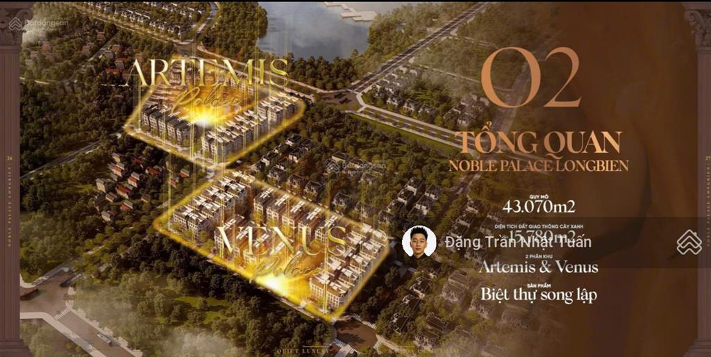 [trực tiếp cđt] mở bán dinh thự độc bản noble palace long biên, trái tim q.long biên, ck tới 13,5%