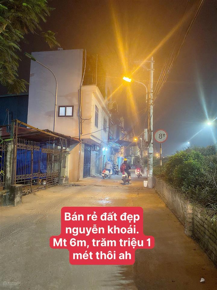 Giá này tốt nhất, 90 triệu, đất to gần mặt phố, nguyễn khoái, 60m2, không quy hoạch