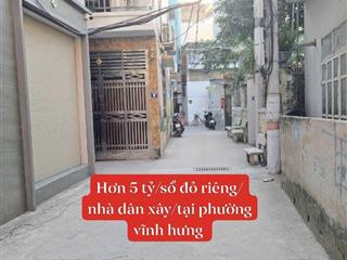 Chính chủ, nhà dân xây, lô góc, sổ đỏ riêng, 5 tỷ hơn, nam dư, thanh lân