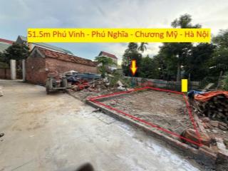 CHÍNH CHỦ CẦN BÁN LÔ ĐẤT 51,5M TẠI PHÚ NGHĨA-CHƯƠNG MỸ-HÀ NỘI