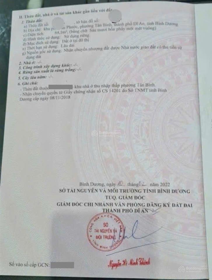 Nhà phố kdc lê phong phường tân bình tp dĩ an