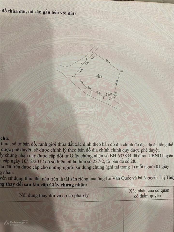 Đất yên bài, hà nội lô góc 2 mặt tiền diện tích 1130m2, có 300m tc.