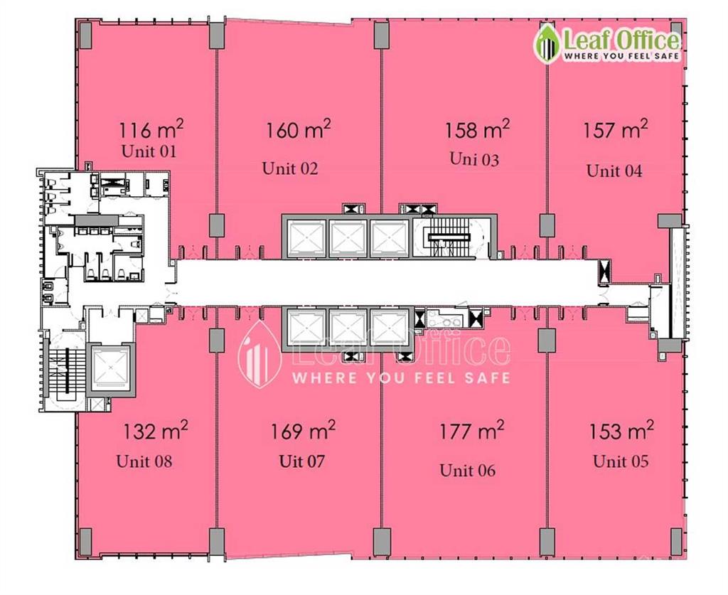 Cho thuê văn phòng uoa tower quận 7, dt 150m², giá chỉ 400 nghìn/m²/th
