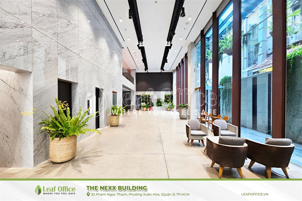 Cho thuê văn phòng tòa nhà the nexx phạm ngọc thạch quận 3  120m2 sẵn nội thất, không gian xanh