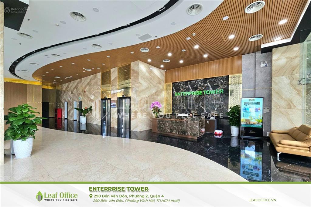 Cho thuê văn phòng tòa nhà enterprise tower  bến vân đồn, quận 4  giá tốt, uy tín 2025