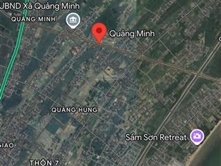 Cặp liền kề tái định cư quảng minh  nam sầm sơn. 200m2. mt 10m. lô góc