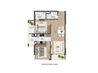 Bán căn góc 2 ngủ siêu hot tại jade square, 8 tỷ, 80m2, 2pn, 2wc view đỉnh