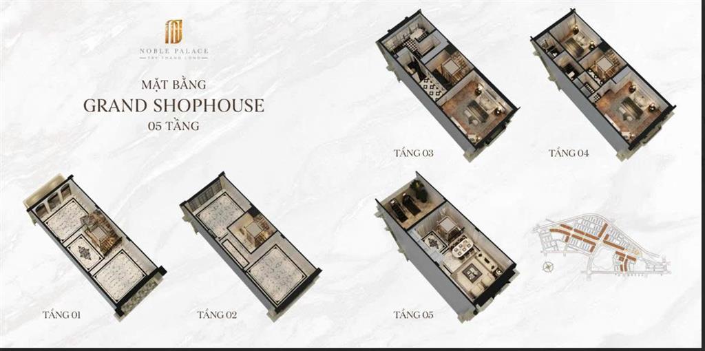 Căn d.lk  01.23 phân khu victory | mặt đường 24m | 5 tầng | 77.5m² | hướng tây bắc