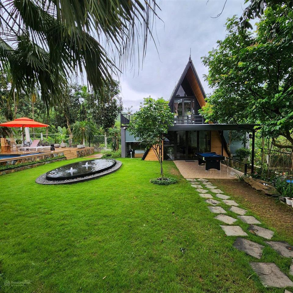 Cần cn villa full nội thất gần 2000m2, 200m2 đất ở, sẵn vận hành, trung tâm yên bài ba vì chỉ 19 tỷ