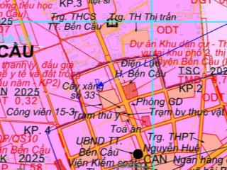 Bán nhà đất mặt phố đường bến đình, trung tâm hành chính thị trấn bến cầu, tây ninh chỉ 3,5tr/m2