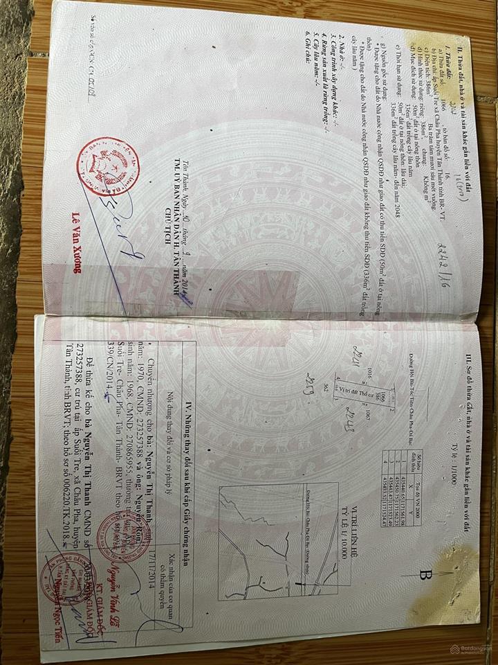 Bán đất tại kdc sonadezi hữu phước, 6,9 tỷ, 380m2