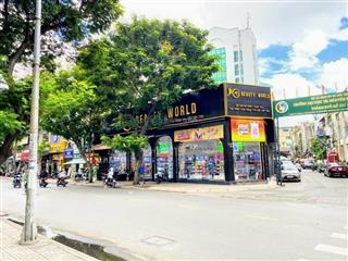 Tòa nhà bề thế hầm 7t, góc 2 mt liền kề phan văn trị, khu vực sầm uất bậc nhất gò vấp, dt 16x18m