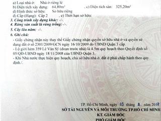 Chính chủ bán toà nhà chdv ngay mt lvs q.3 4x20 5 tầng giá 16,5 tỷ dòng tiền 50tr 11pn 0901 970 ***