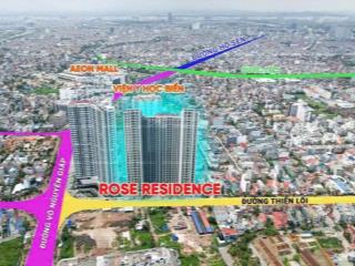 Bán chung cư cao cấp rose residence 2pn, 2wc, 64m2, 2,8 tỷ tại thiên lôi, hải phòng