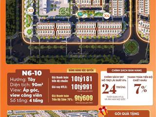 Bán căn liền kề n610 phân khu vinh quang, hoàng huy new city