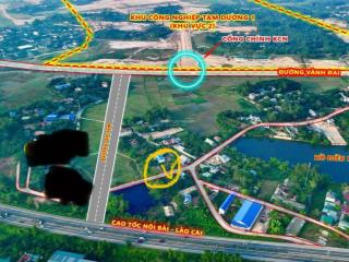 Đất giáp cổng kcn tam dương chỉ 1tỷ590tr, mặt tiền 5,38m